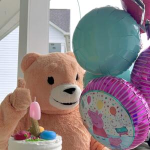 Balloons Cake and Bear