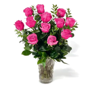 A Dozen Pink Roses