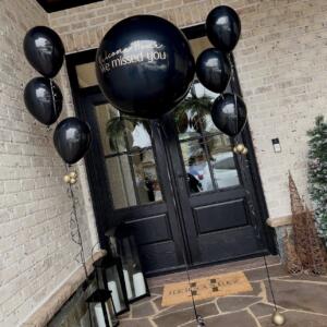 All Black Balloon Set