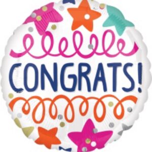 18” Bold Stars Congrats