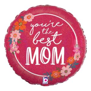 18” Best Mom Floral